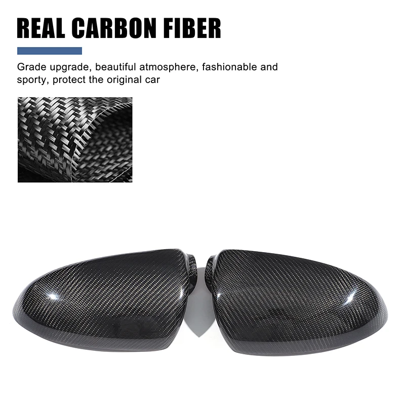 For Mercedes Benz Smart Fortwo W451 2009-2014 Real carbon fiber car exterior rearview mirror protective cover accessories view 5