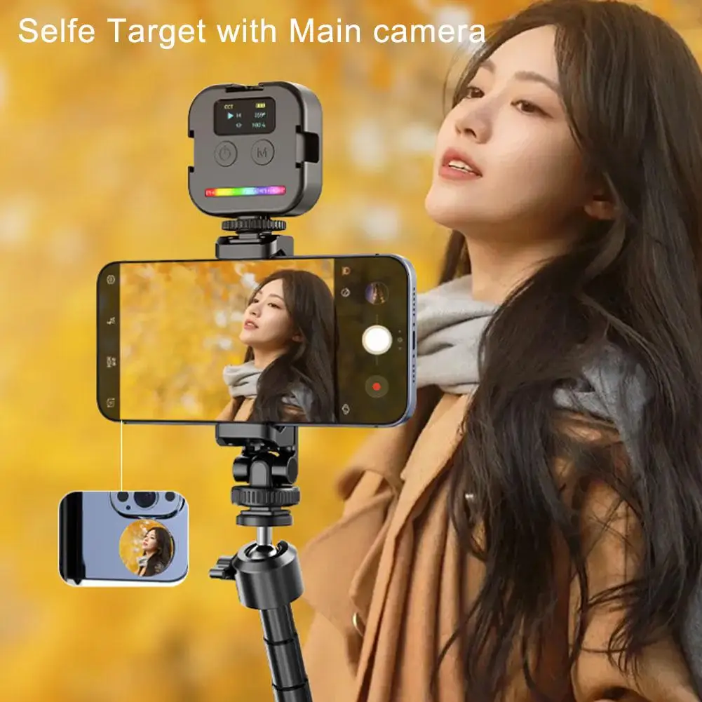 Smartphone Selfie Vlog Mirror Compact Adhesive  Mini Mirror for i Phone Video Selfie Live broadcast