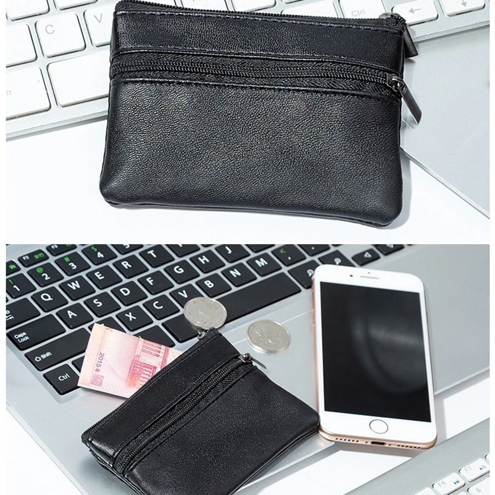 Damskie Męskie Portmonetki na Monety Męskie Małe Torebki Portfele Portmonetki na Drobiazgi Zapinane na Zamek Błyskawiczny Torebki na Pieniądze Dziecięce Mini Portfele Skórzane Breloki do Kluczy carteira