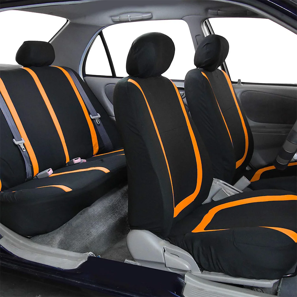 

9Pcs Universal Car Seat Cover Thick Wear Resistant Auto Protector Mat Removable Seat Cushion Car Interior Accessory for Suvs