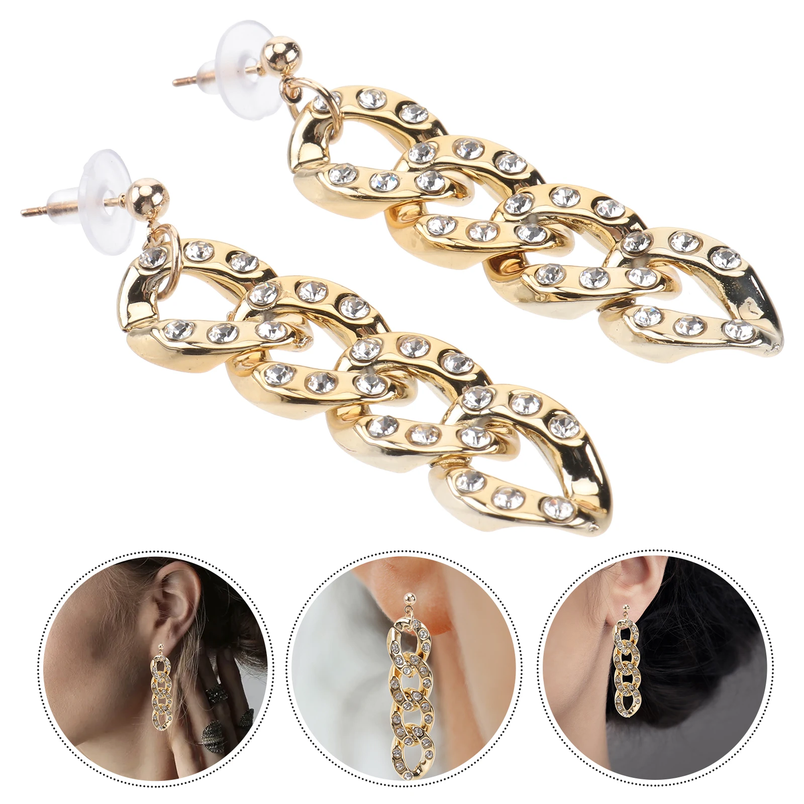 

Earrings Unique Drop Simple Hanging Anniversary Danglers Alloy Decoration