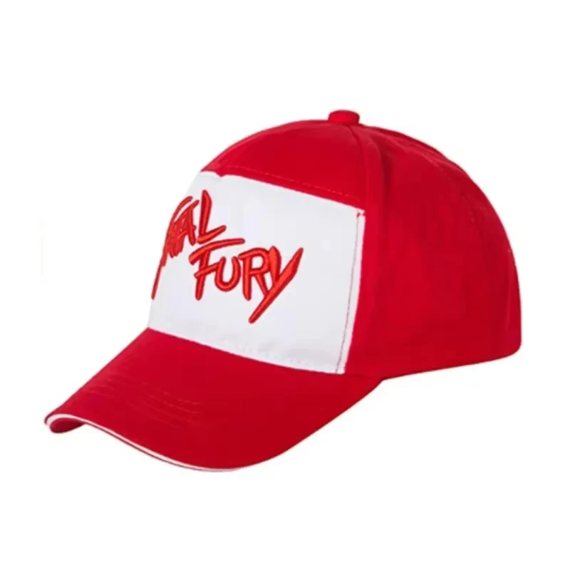 King of Fighters Fatal Fury Terry Bogard Baseball Cap Cosplay Embroidery Adjustable Hat Unisex Outdoor Sports Prop Accessories