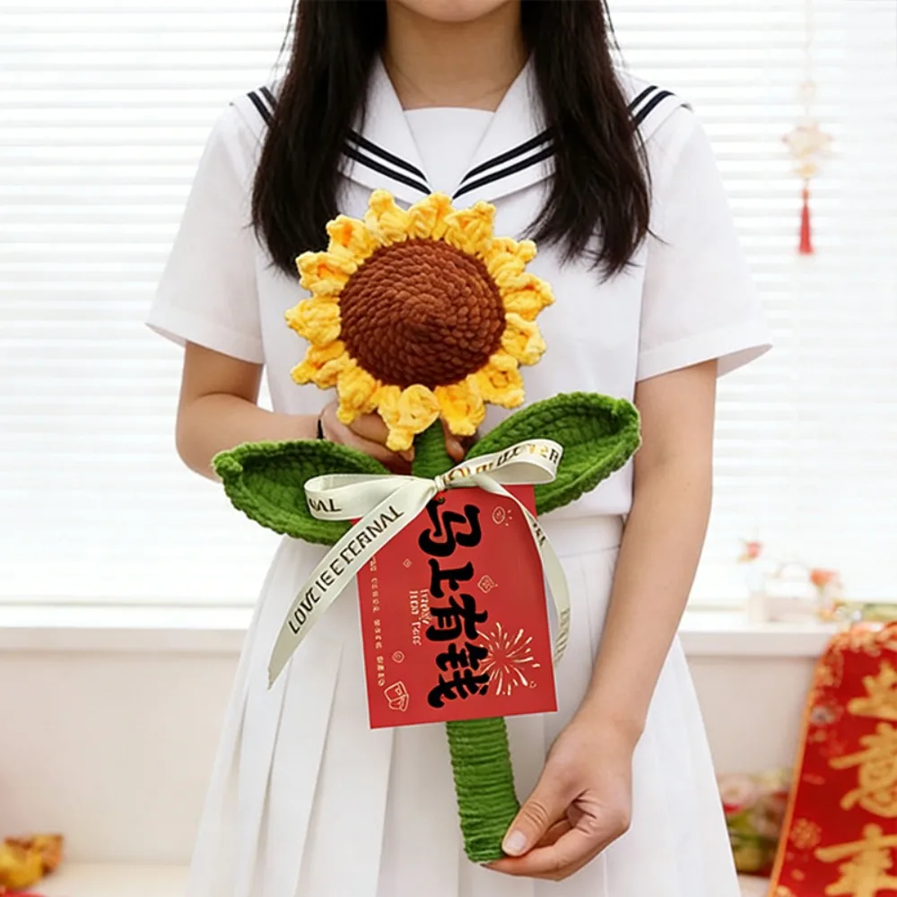 

Вязаная крючком роза ручной работы, готовое изделие, искусственные цветы