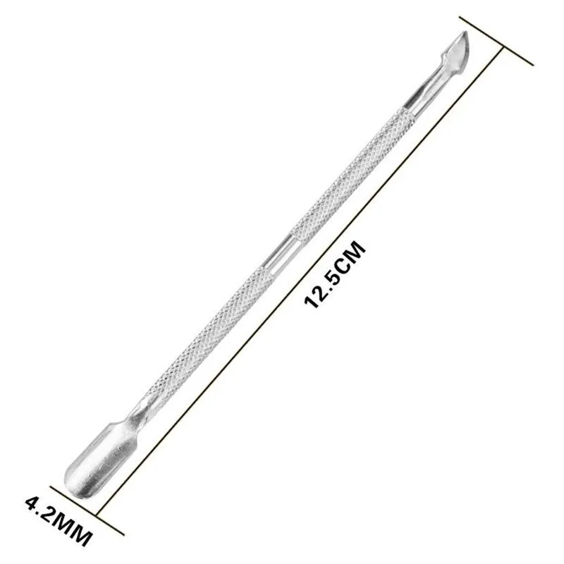 1/2Pcs Stainless Steel Nail Polish Remover Art Accessories Cuticle Peeler Scraper Remove Gel Nail Polish Nail Art Remover Set *&