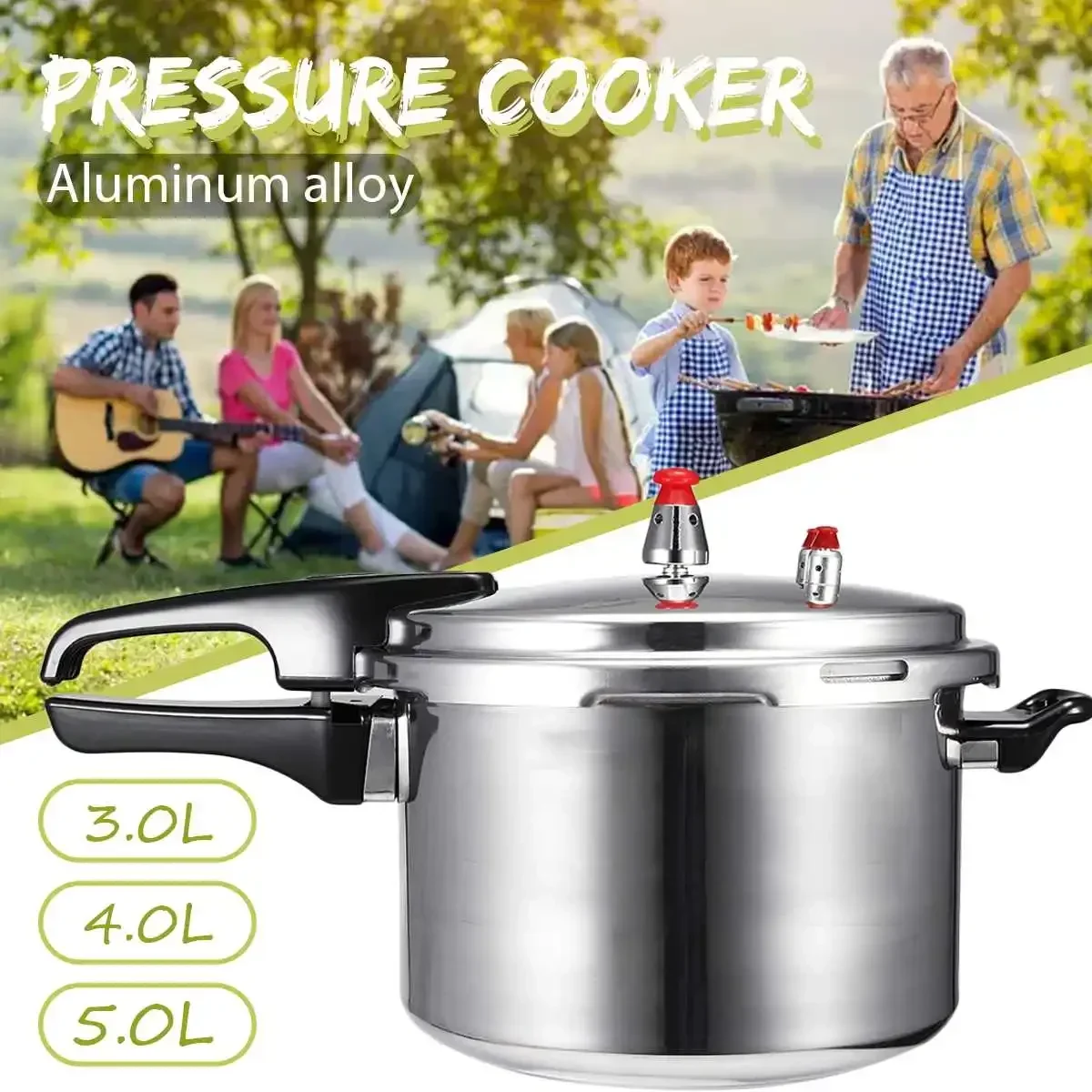 18/20/22cm cucina pentola a pressione pentole zuppa carne pentola fornello a Gas/fuoco aperto pentola a pressione campeggio all\'aperto strumento di