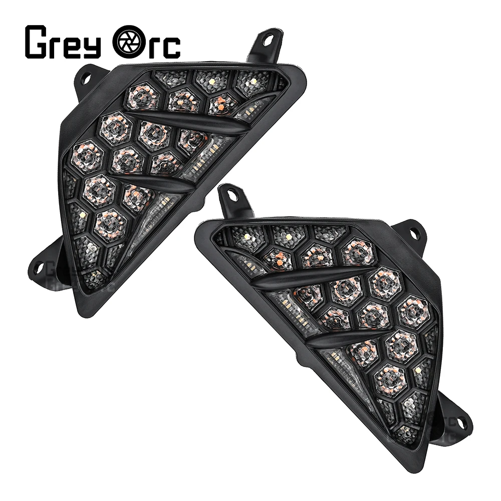 

Motorcycle LED Turn Signals Indicator Blinker Flasher Light For Kawasaki Ninja ZX-4R ZX-4RR Ninja650 ZX4R ZX4RR 2023 2024