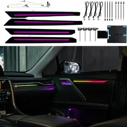 For Lexus RX 2016 - 2022 Dynamic Light and Shadow Colorful Ambient Light 64 Colors Led Atmosphere Lamp
