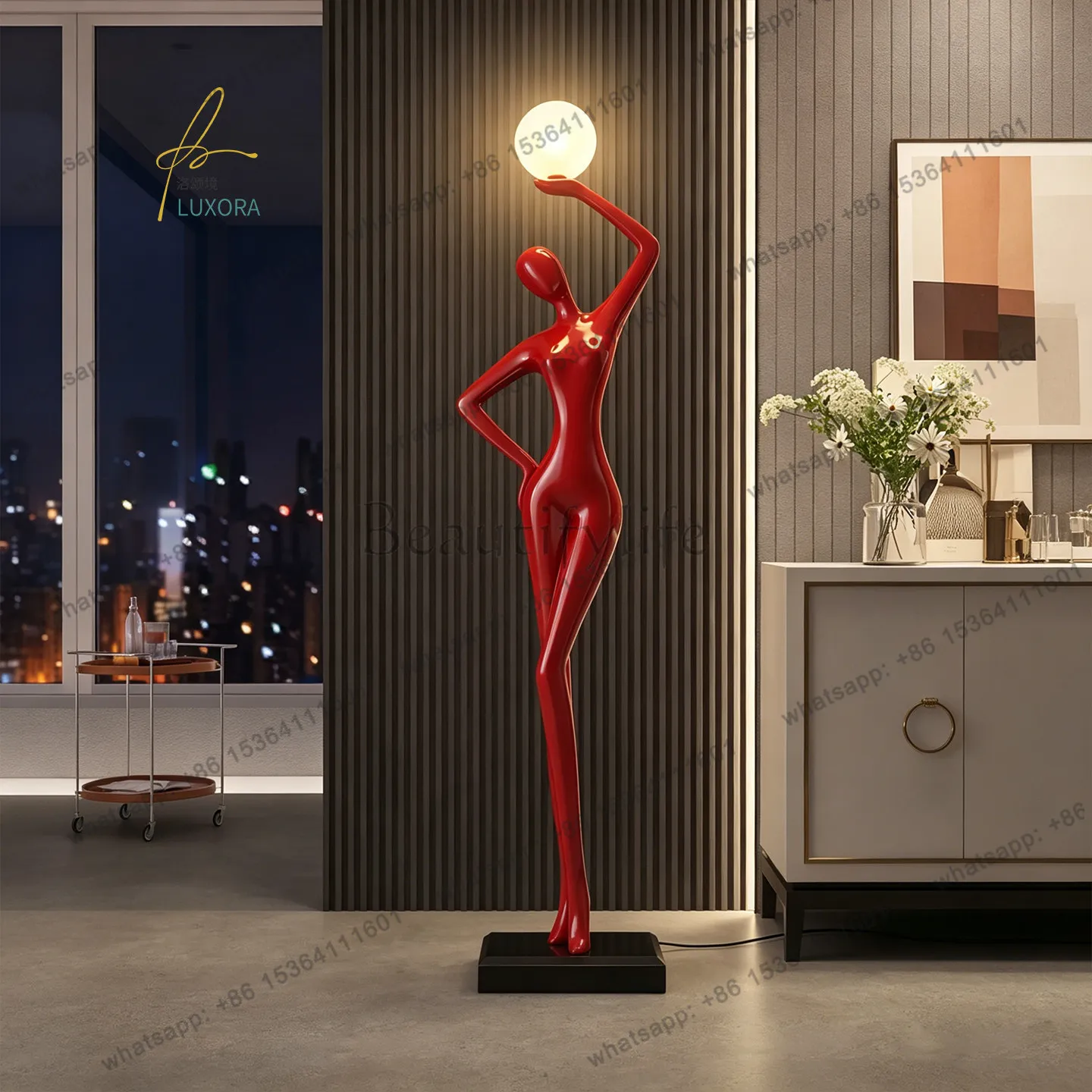 Factory Direct Creative humanoid ornament floor-to-ceiling sales office Abstract art exhibition hall Sculpture