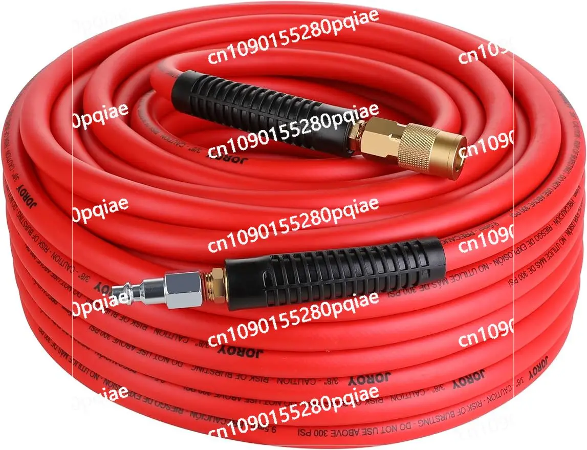 

Hybrid Air Hose, 3/8-Inch by 100 Feet Air compressor Hose,Heavy Duty, Lightweight, Kink Resistant, All-Weather Flexibility