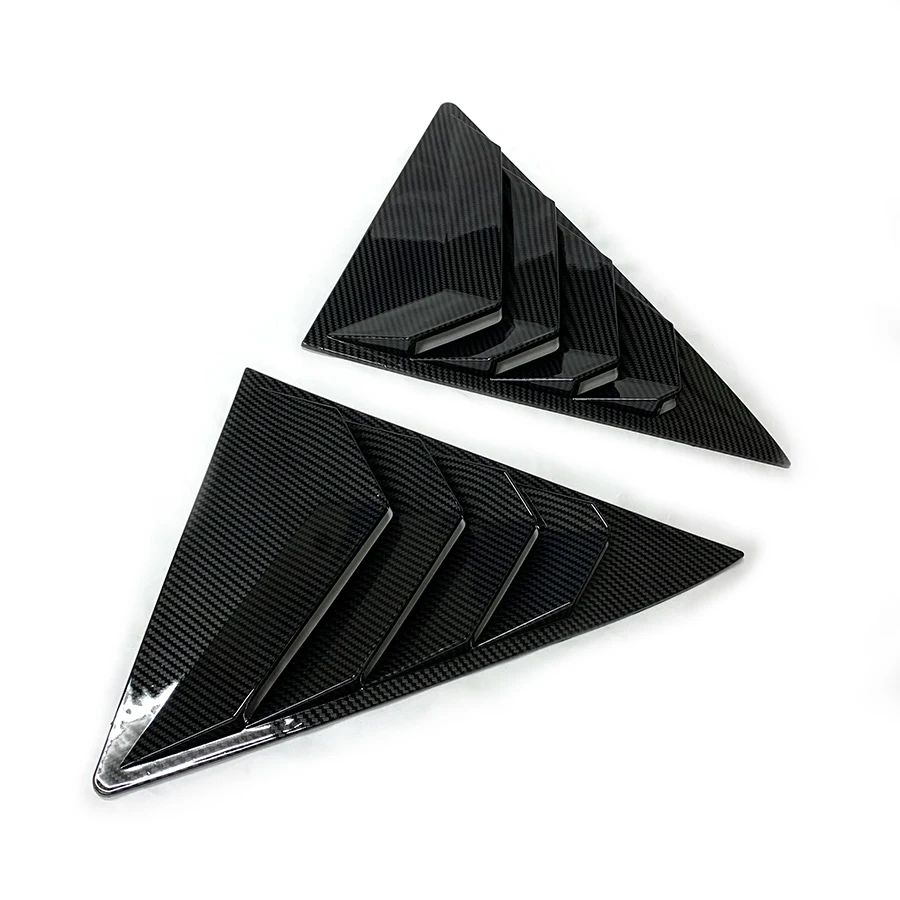 Car Side Rear Window Louver 2 PCS For Toyota Camry 2012 - 2017 Shutter Cover Trim Gloss Air Outlet Shutter 2015 2016 2013 2014
