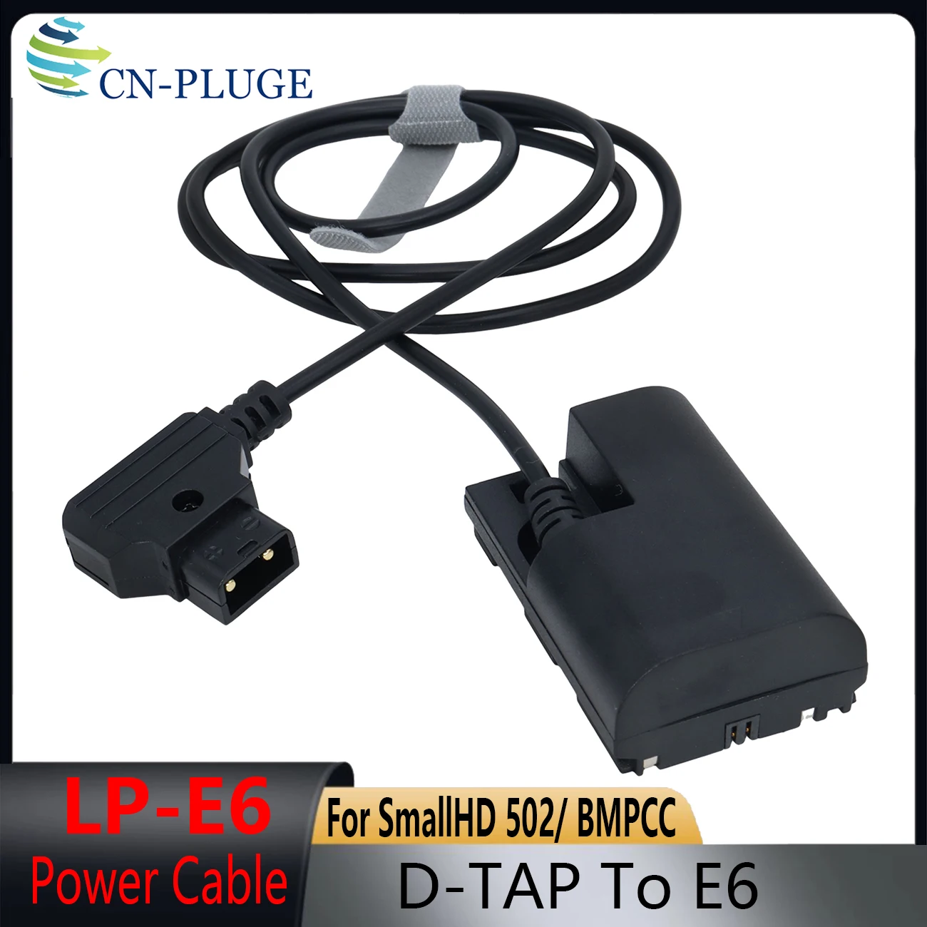 DTap D-TAP to DR-E6 Full Decoded DC Coupler LP-E6 Dummy Battery for Canon EOS 6D 7D 60D 70D 80D 90D R R5 R6 5DS 5D And BMPCC 4K