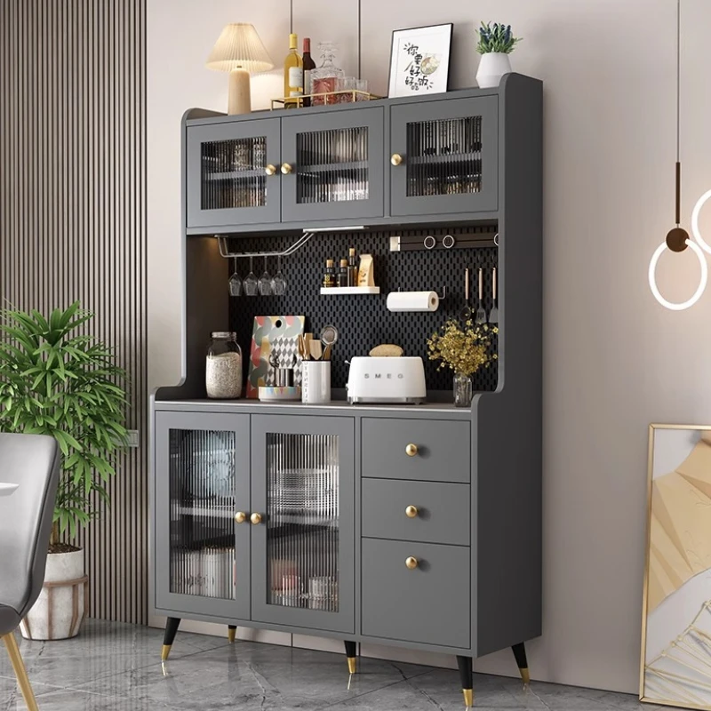 

Japanese-style Slate Sideboard Solid Wood Storage Multi-storey Household Cupboards Elegant E Semplica Dining Room Furniture