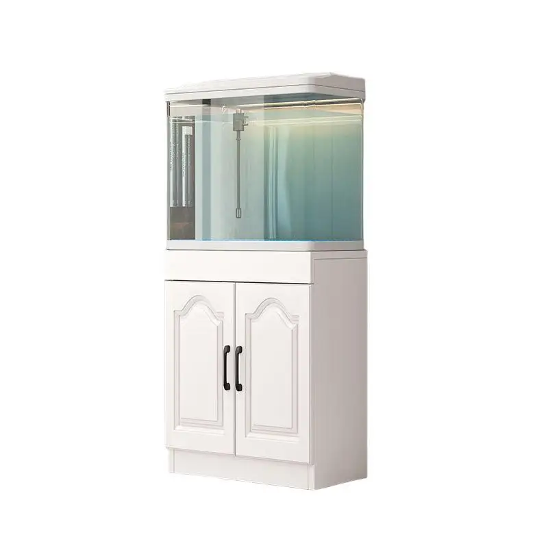 

fish tank integrated cabinet, with compartment, household, desktop landscaping glass, ecological aquarium
