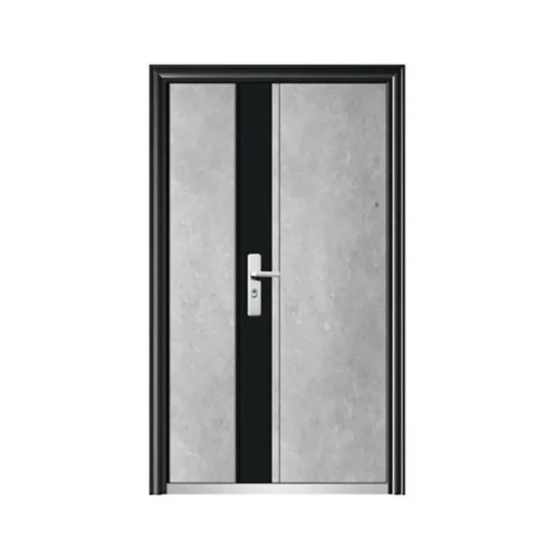 Class A Anti Theft Metal Alloy Entry Door for Villa Building Corridor Smart Iron Security Entrance Door