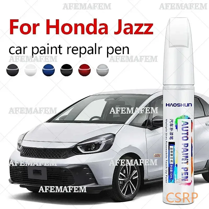 Paint Repair Pen Touch Up Scratch Remover DIY Auto Accessories Black White Silver Gray Blue For Honda Jazz 2001-2025 GD GE GK GN