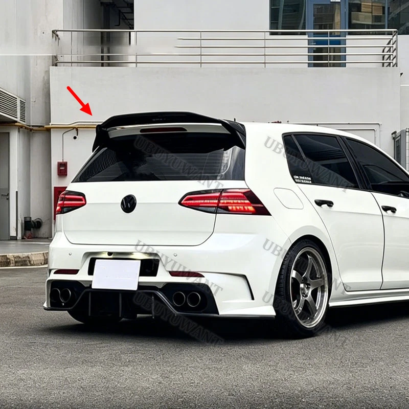 For Volkswagen GOLF7 MK7 GOLF7.5 MK7.5 2014-2019 Aspec Ppv400 Wholesale ABS Rear Trunk Lid Car Spoiler Ducktail Lip Wings