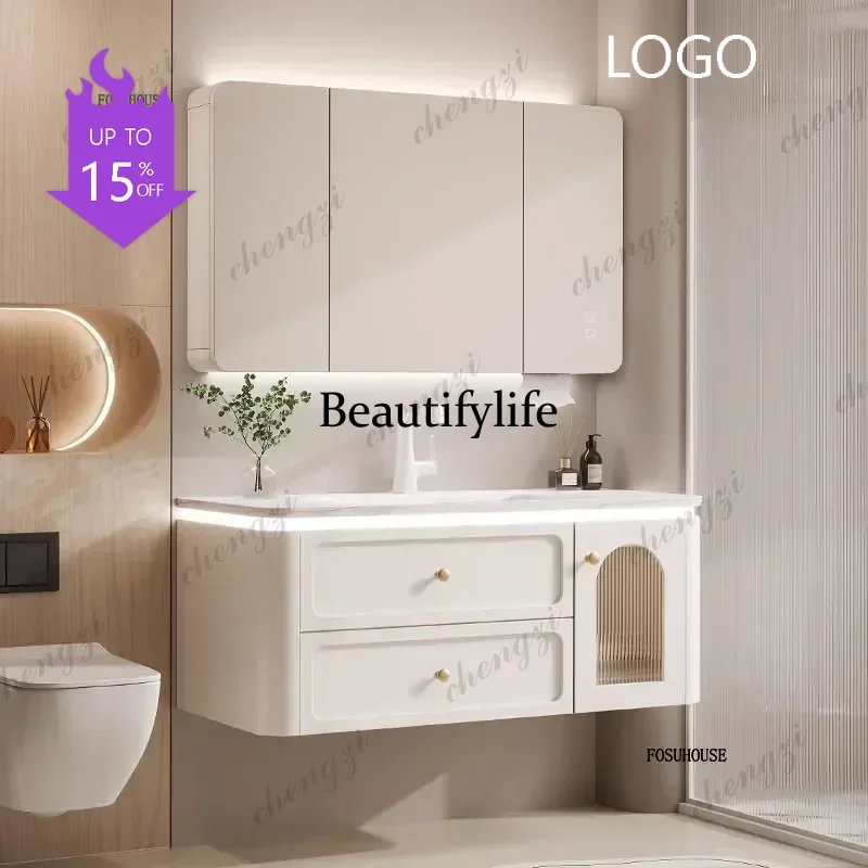 M183 French Bathroom Furniture Bathroom Vanity Cabinet With Sink And Mirror Integrated  Washing Table Combination To Wash