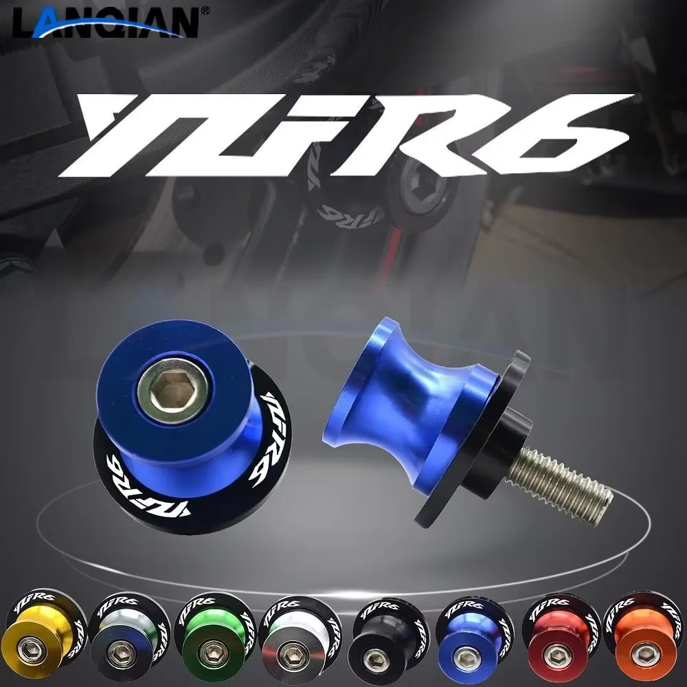 

For YAMAHA YZF R6 Motorcycle M6 Swingarm Spools Slider arm Stand Screws YZF-R6 1999 2000 2001 2002 2003 2004 2005 2006-2023 2024