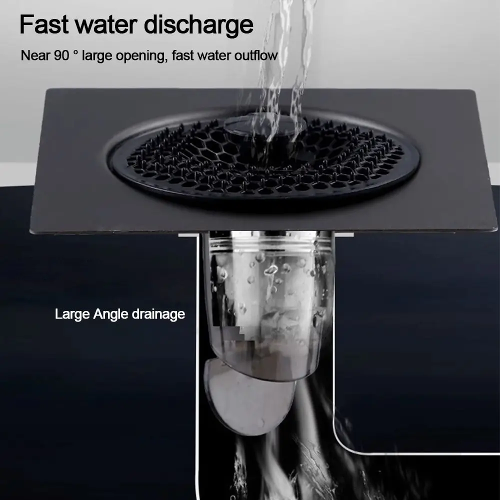 Seal Stopper Bathroom Floor Drain Anti Odor Insect Prevention Drain Cover large outfall Sewer Strainer Plug