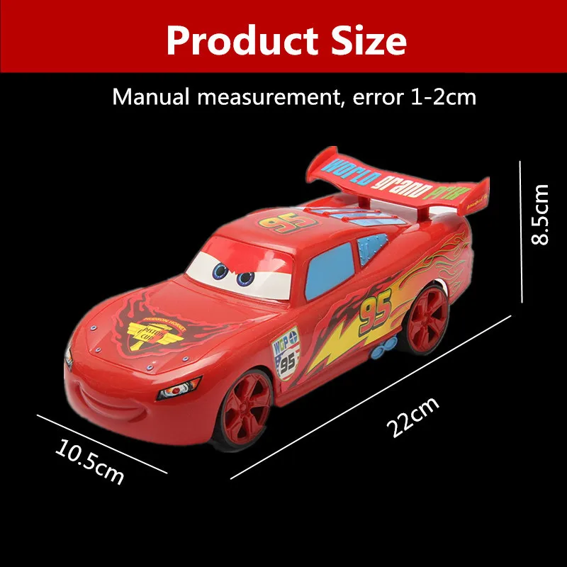 Animation Pixar Cars 3 Electric Toy Car Lightning Mcqueen Spider Man Four Channel Remote Control Car Children Christmas Toy Gift