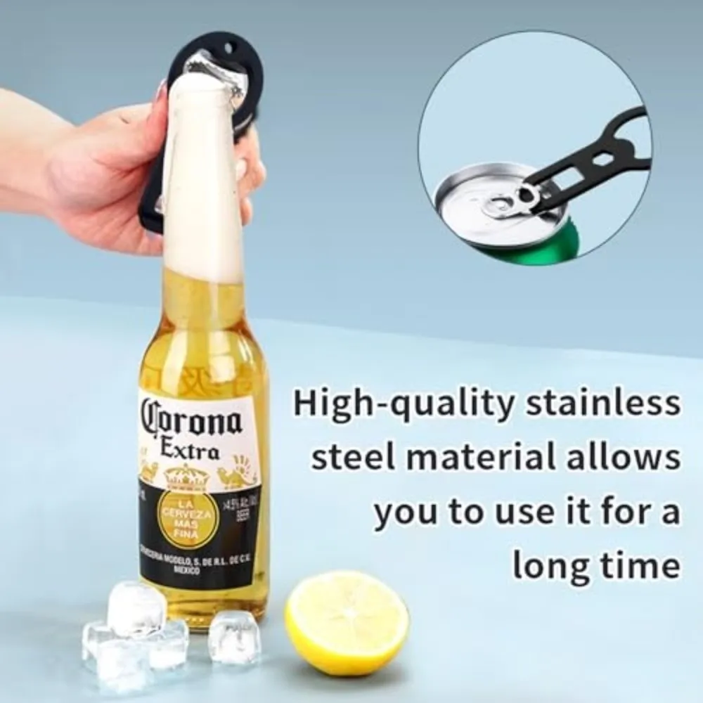 New Metal Soda Carbonated Drink Can Opener Beer Anti Slip Multi-purpose Wrench Outdoor Gadgets