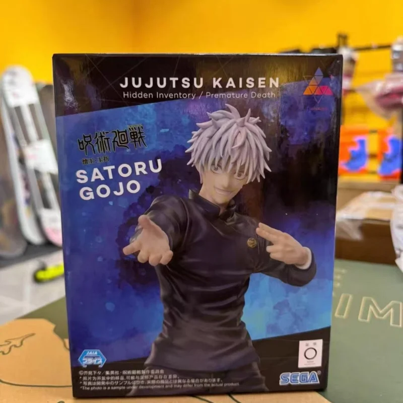 Figura de acción original de S.E.G.A. del anime Jujutsu Kaisen, personaje Gojo Satoru, modelo de juguete, adorno de garaje, estatua.