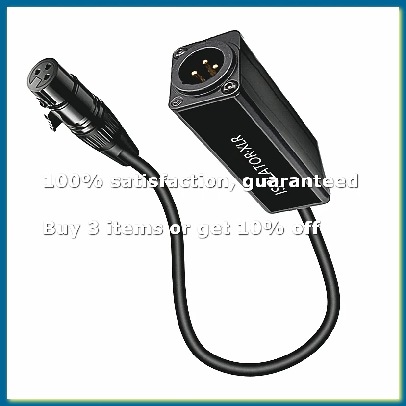 Audio Cable Isolator XLR Eliminates Noise Ground Loop Audio Isolator Eliminates Noise