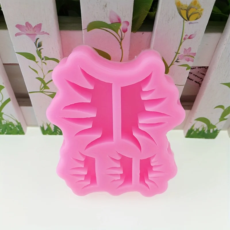 1 piece, 5 pieces of grass, small grass, sugar flipping silicone mold, chocolate dry, Perth baked cake decoration mold