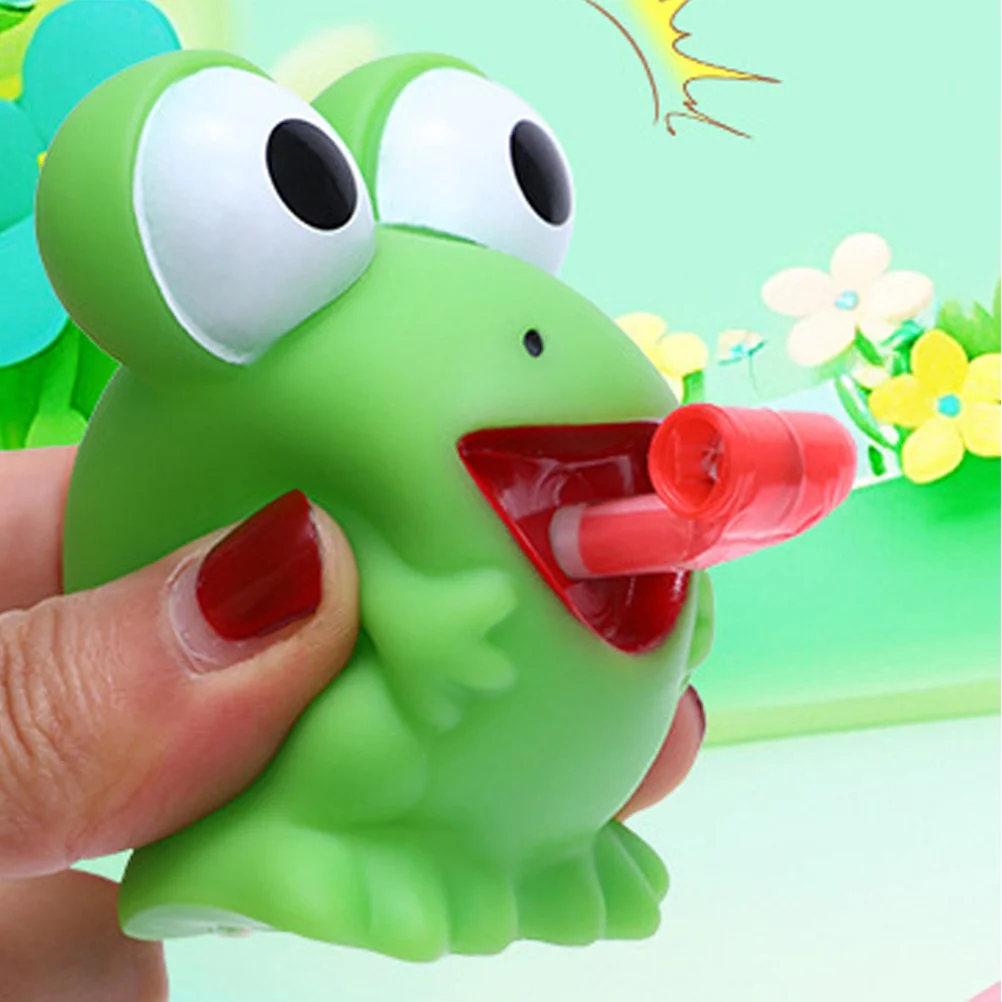 Vaguelly 2 pezzi rana suono spremere giocattolo decompressione cartone animato antistress elastico novità portatile favore di partito adorabile divertimento