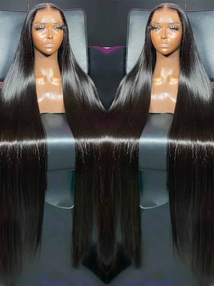 34 36 Inch 250 Density Silky Straight 13x6 Hd Lace Frontal Wigs For Women 13x4 Brazilian Remy Hair Wigs Human Hair Wigs Natural