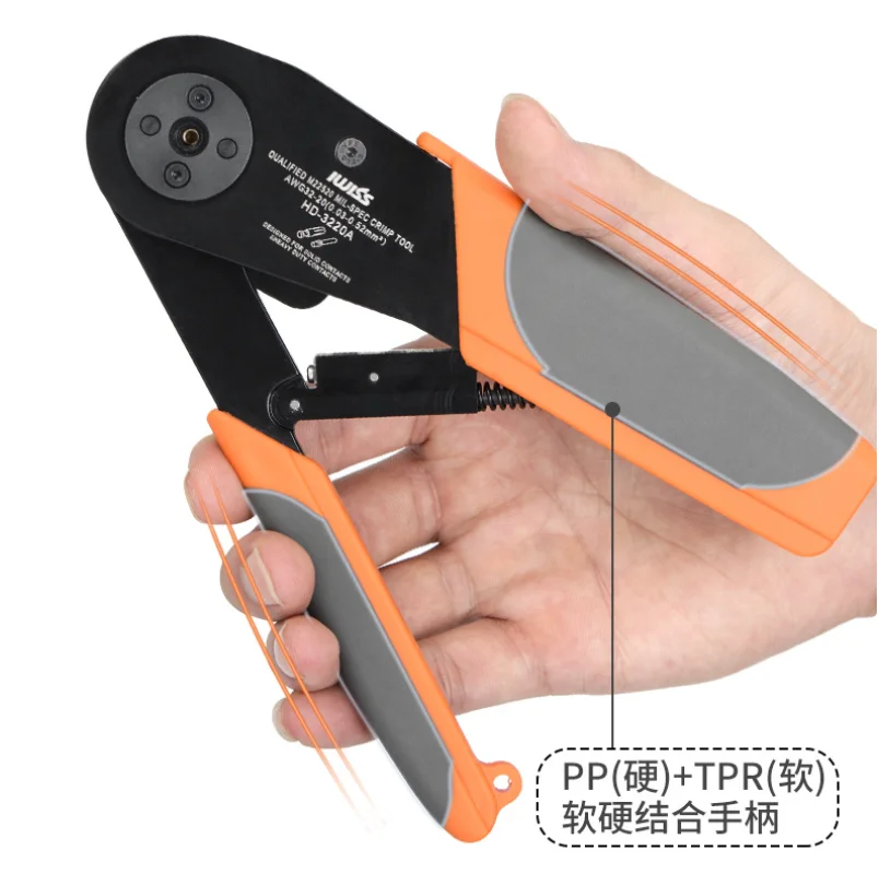 Four-Point Aviation Terminal Crimping Pliers HD2612, Heavy Duty Connector Pin Crimper M22520/1-01
