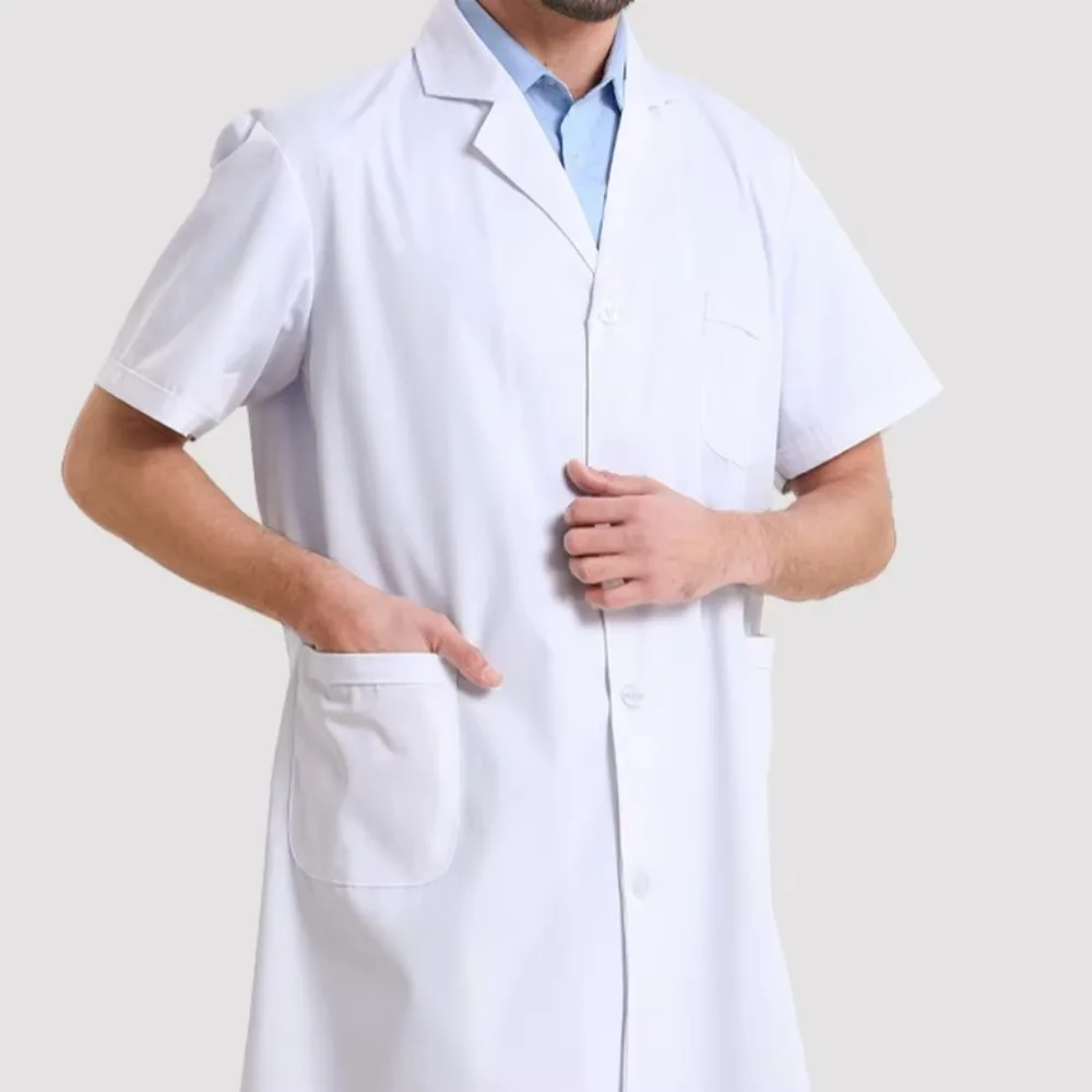 

Универсальный белый лабораторный халат с длинным рукавом для врачей, медсестер, студентов и специалистов