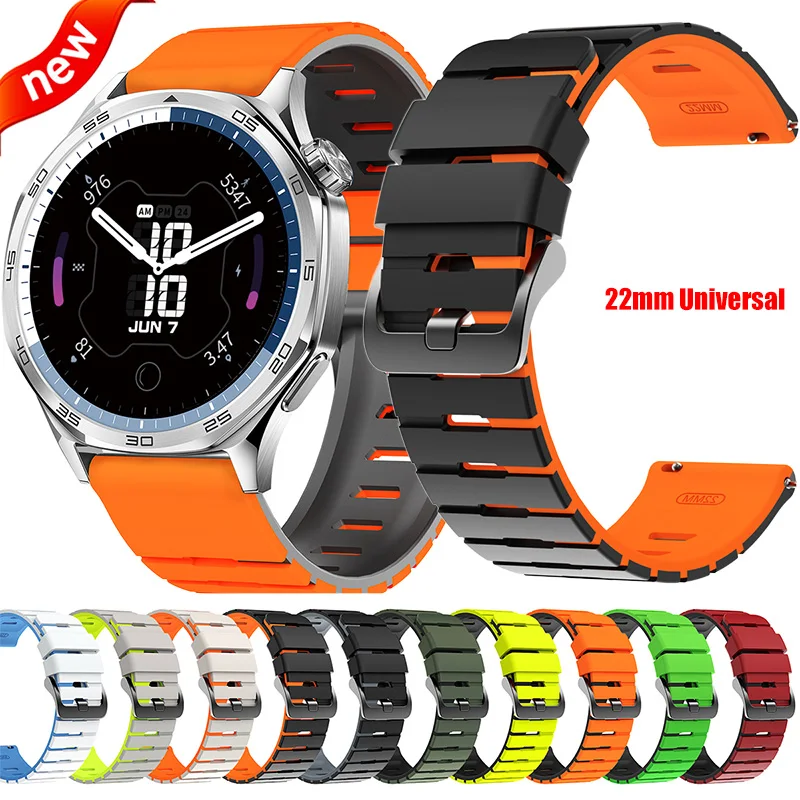 22 mm Sport-Silikonarmband für Xiaomi Watch 2 Pro/S4/S3/S1 Active S2 46 mm Armband für Mi Watch Color 2 Ersatzarmband