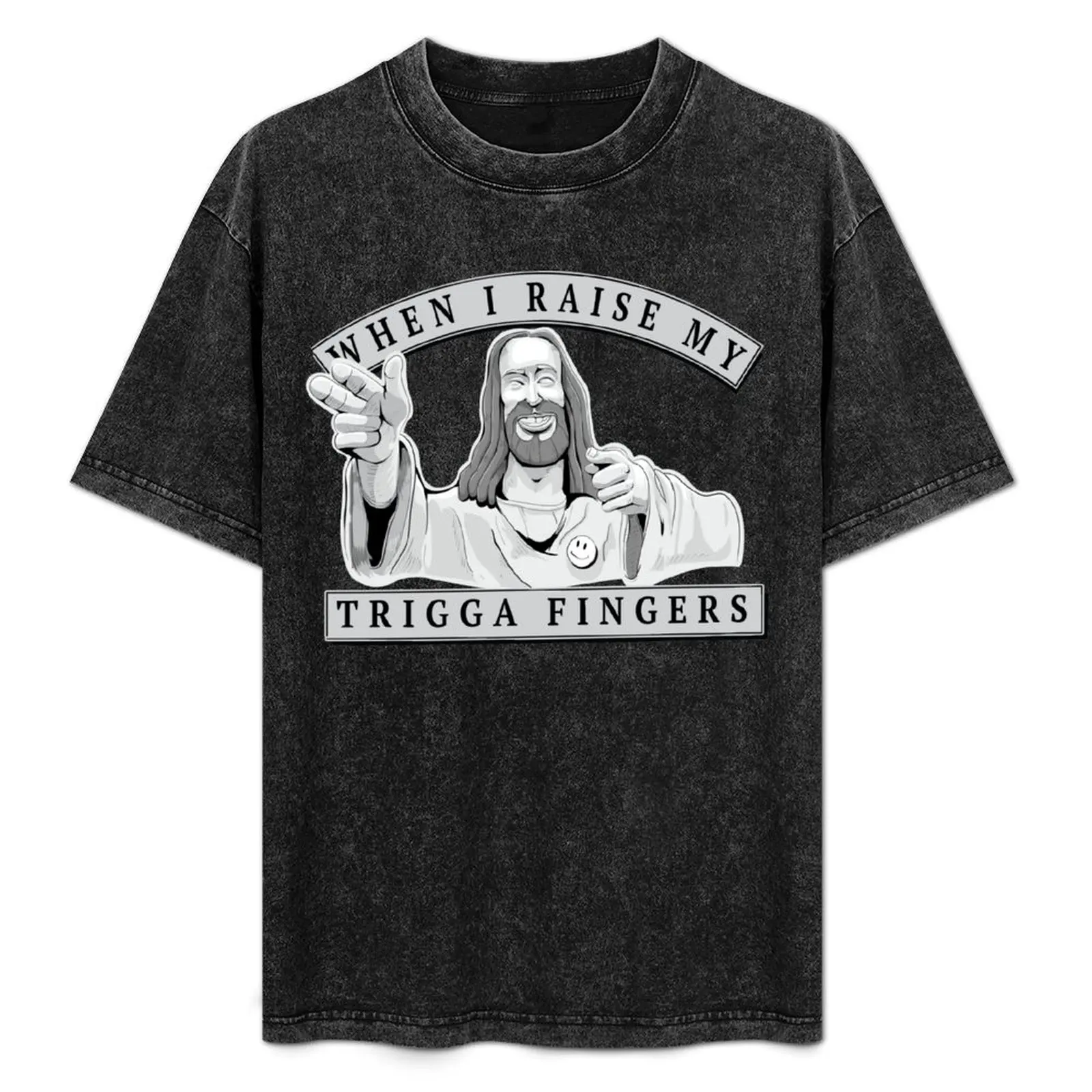 Original Junglist - When I Raise My Trigga Fingers ( Cool Jesus Edit ) T-Shirt Outdoor Working T-Shirt