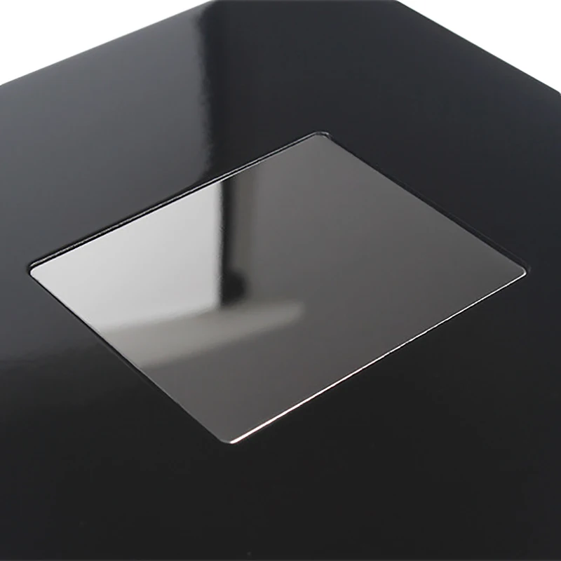 Kotak arloji merek kotak tampilan jam tangan High-End kayu pernis hitam kotak persegi