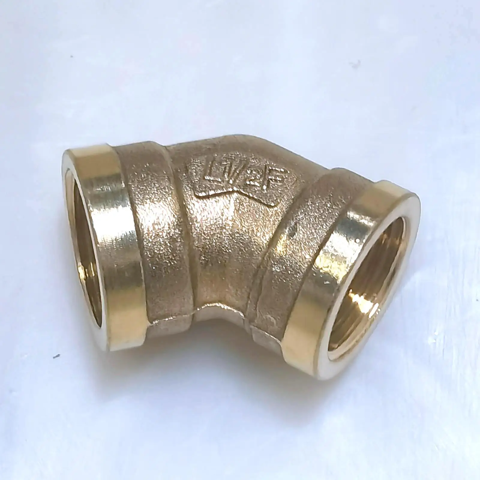 1/2 "BSP Weibliche 45 Grad Ellenbogen Messing Rohr Fitting Anschluss Adapter