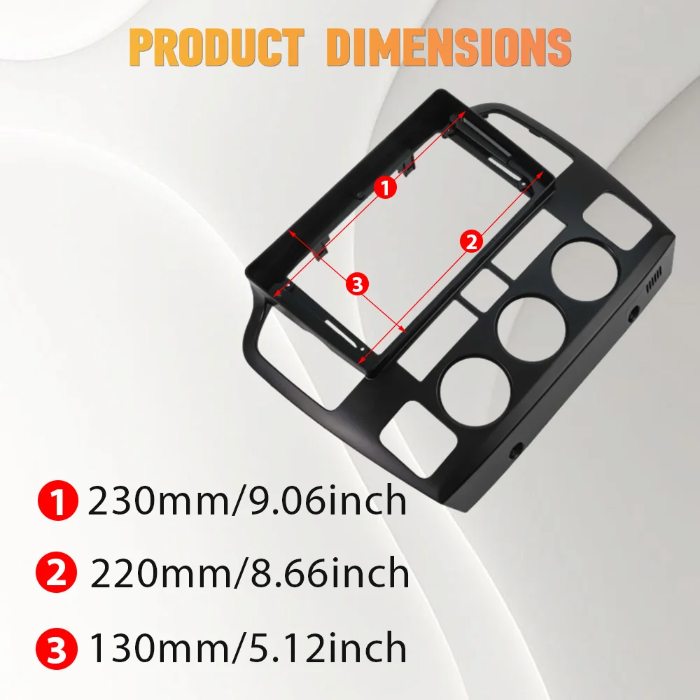 Für Suzuki Grand Vitara XL-7 2001-2006 9 Zoll 2 Din Radio-Frontblende Stereo-Einbaurahmen Navigation Android Radio Armaturenbrett-Einbausatz – Detail 11