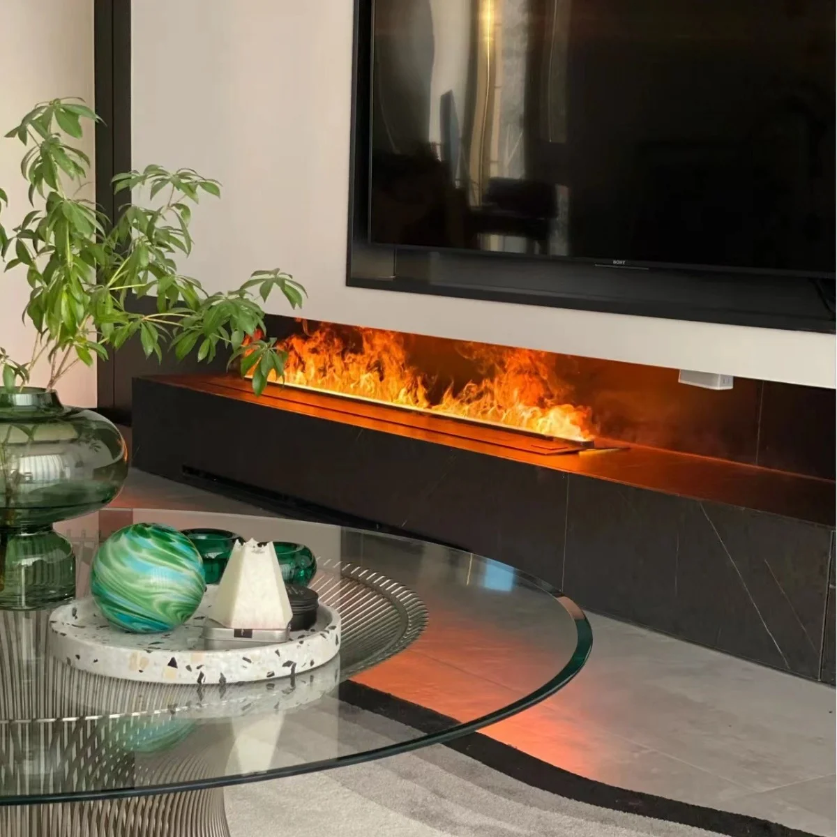 

5 Years Warranty steam atomized fake water vapor large indoor electric 3d hologram fireplace