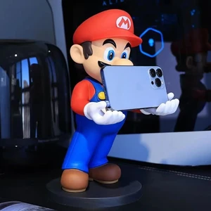 31cm Super Mario Lebih Dari Ukuran Mainan Figur Aksi Pengontrol Permainan Koleksi Dudukan Ponsel Model Kartun Boneka Vinil 10 game super mario penjualan terbaik - №