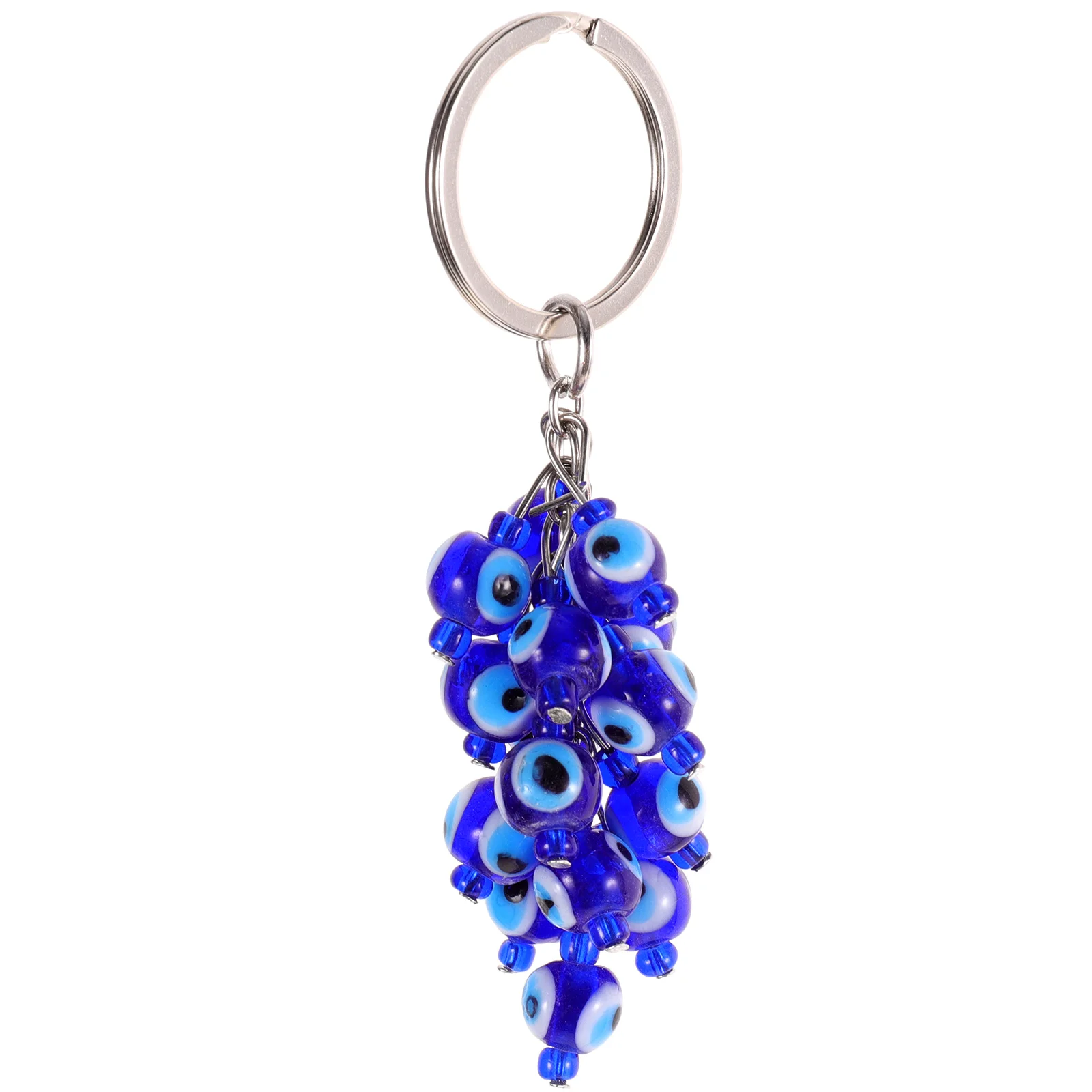 

Evil Eye Keychain Glass Bead Handmade Eyes Decorative Hanging Bag Backpack Pendant Accessories Lightweight Compact Size Stylish