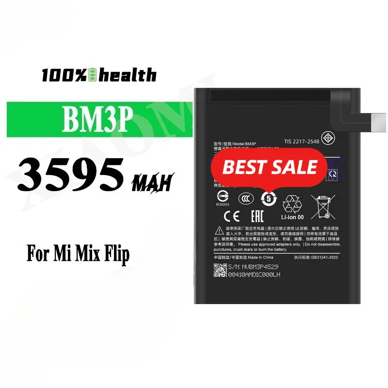 BM2F/BM3P for Xiaomi Mi MIX Flip Phone Battery high quality high capacity battery replacement Bateria Grade A cell with tools