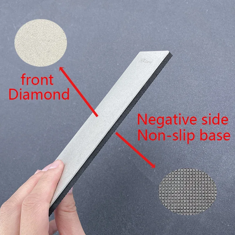 Diamond Sharpening Stone Knife Sharpener Non-Slip Base 120~3000 Kitchen Knife Sharpening Tool Set 4-8 Thin Blade Plate Set