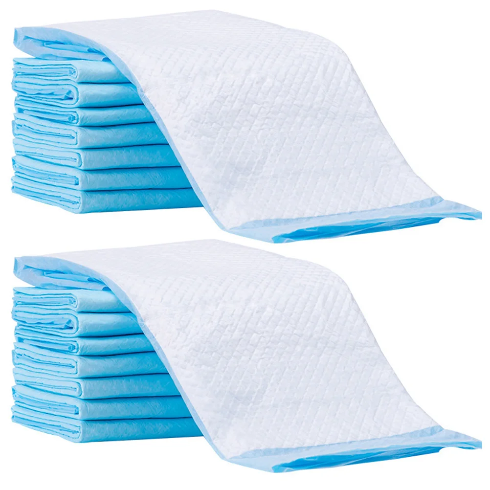 

20pcs Disposable Baby Shower Gifts Sky-blue Non-woven Breathable Diaper Changing Pad Baby Urine Pad Diaper Mat Gifts