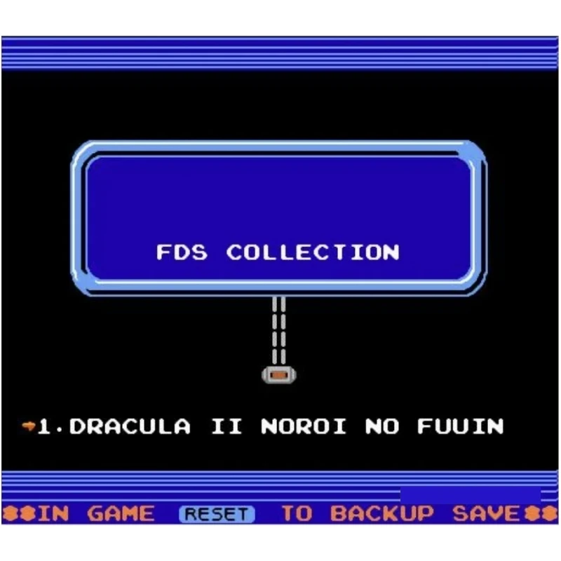 Dracula II Japanese ( FDS Emulated ) Game Cartridge for FC Console 60Pins Video Game Card