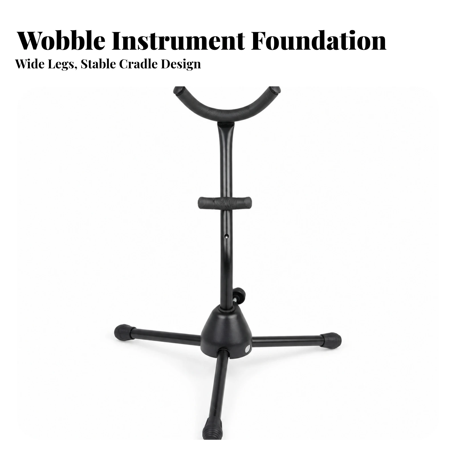 Saxophone Stand with Tripod Base Non-Slip Saxophone Stand Metal Easy to Set up for Musicians, Instrument Storage, Music Studios