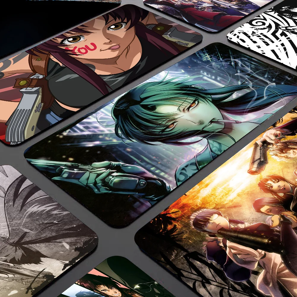 

Black Lagoon Mousepad Mouse Mat Desk Mat Large Gaming Accessories Prime Gaming XXL Keyboard Pad