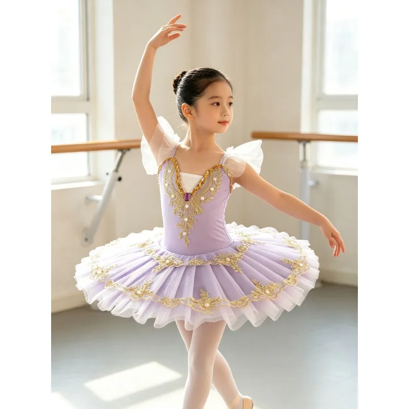 Theeper Ballet Tutu Dress Sleeveless Leotard with Mesh Tulle Skirt Ballerina Costume for Practice Recital Performance Dancewear