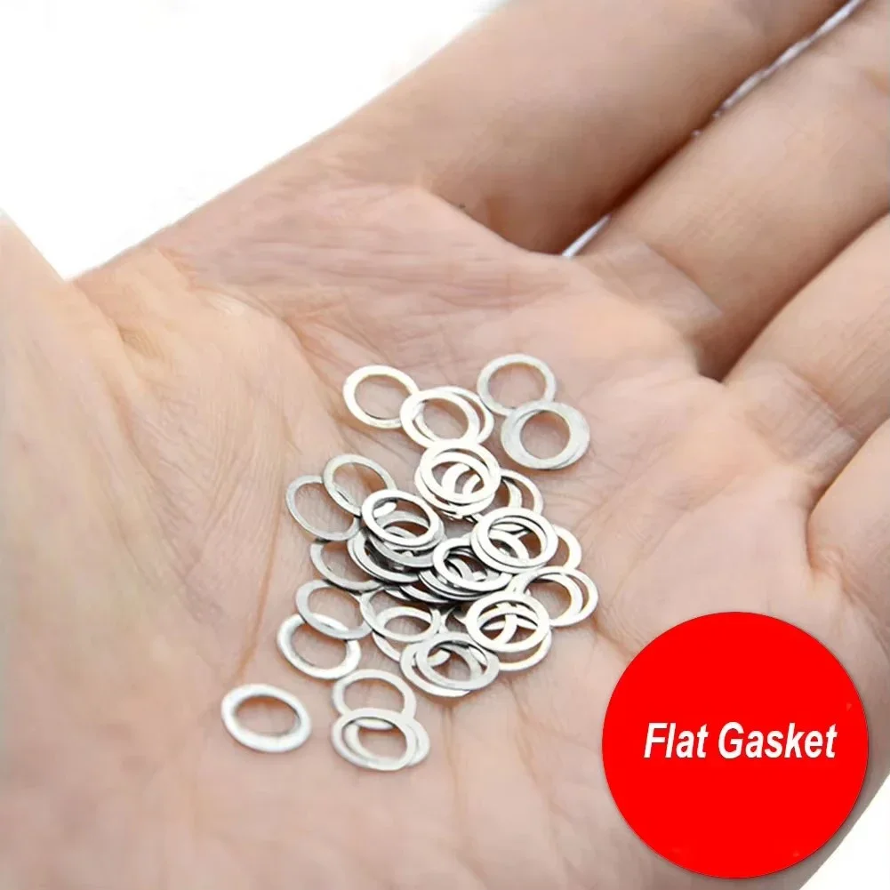 30Pcs Dental Metal Gasket & Sealing Rings Dental Handpiece Maintenance Repair Spare Parts Electric Motor Cartridge Rubber O-ring