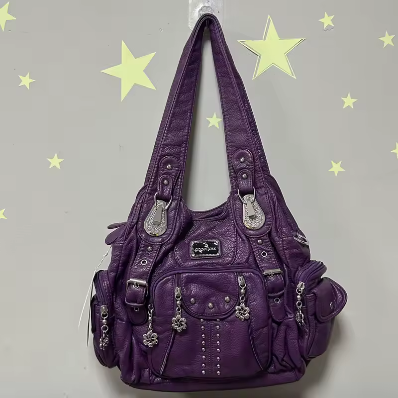 Angel kiss Bag Women Fashion Handbags Women Shoulder Bags PU Leather Handbag Female Satchel Shoulder Purse Bag bolsa feminina - Image 19