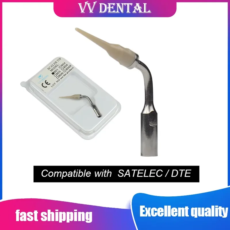 

VV 1PC Dental Ultrasonic Scaler Tip Dental Cleaning Ceramic Implant Maintenance Working Tip Fit SATELEC/DTE Handpiece Scaler Tip